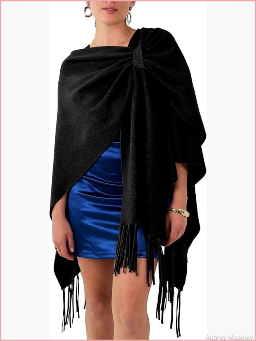 Womens Shawl Wrap Poncho Ruana Cape Cardigan Open Front Sweater